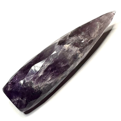 RARE- Amethyst Faceted Teardrop Stone Tower-Top Quality-5 1/2 x 1" (NC5171)