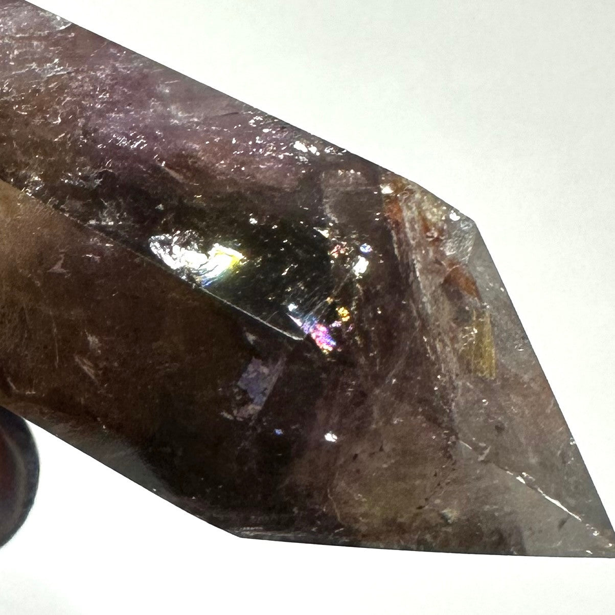 RARE-One of a Kind Ametrine with Hematite and Dendrites Tower-2 3/4 x 1 1/2" (NC6068)