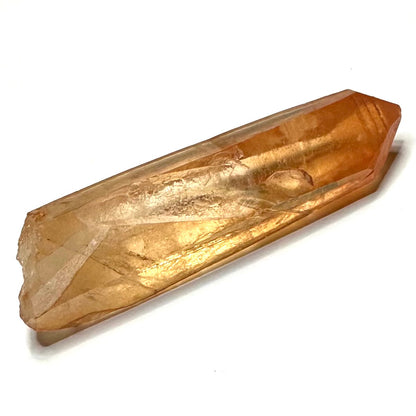 Lemurian Tangerine Quartz Partially Polished Terminated Point-2 1/4 x 3/4"-NC7404