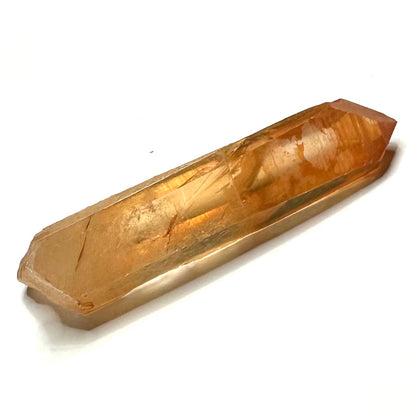 Lemurian Tangerine Quartz Partially Polished Terminated Point-2 1/4 x 3/4"-NC7404