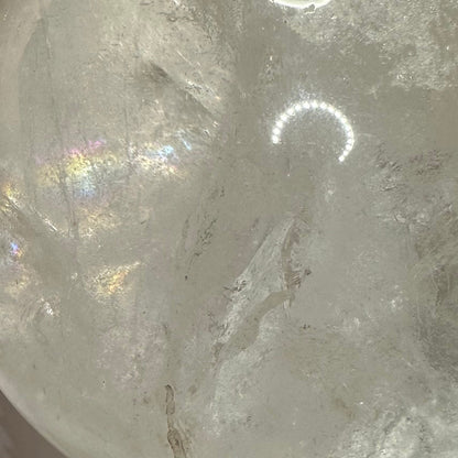 One of a Kind Quartz Crystal Rainbow Stone Sphere-3 1/2" (NC5184)