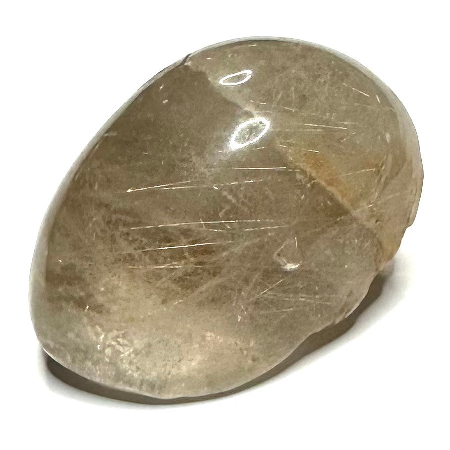 One of a Kind Lodalite with Rutilate Lens Stone-1 3/4 x 1 1/4" (NC5189)