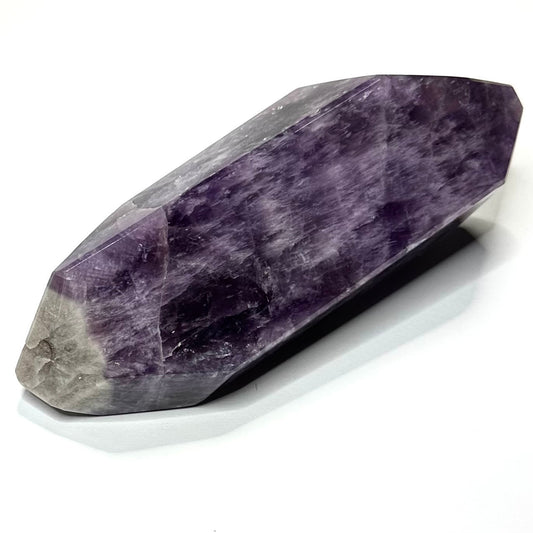 RARE-One of a Kind Trapiche Amethyst with Rainbow Inclusions Point-4 1/4 x 1 1/2" (NC6082)