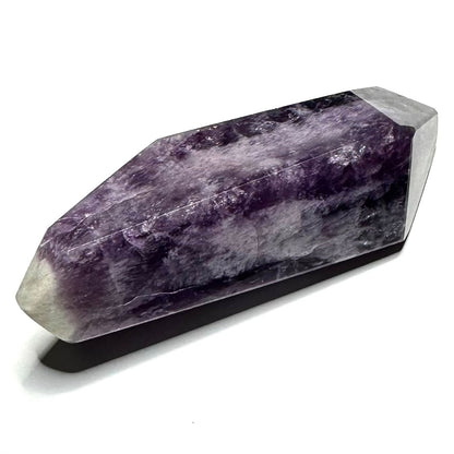 RARE-One of a Kind Trapiche Amethyst with Rainbow Inclusions Point-3 3/4 x 1 3/4"
