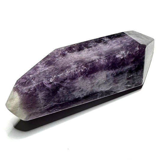 RARE-One of a Kind Trapiche Amethyst with Rainbow Inclusions Point-3 3/4 x 1 3/4"
