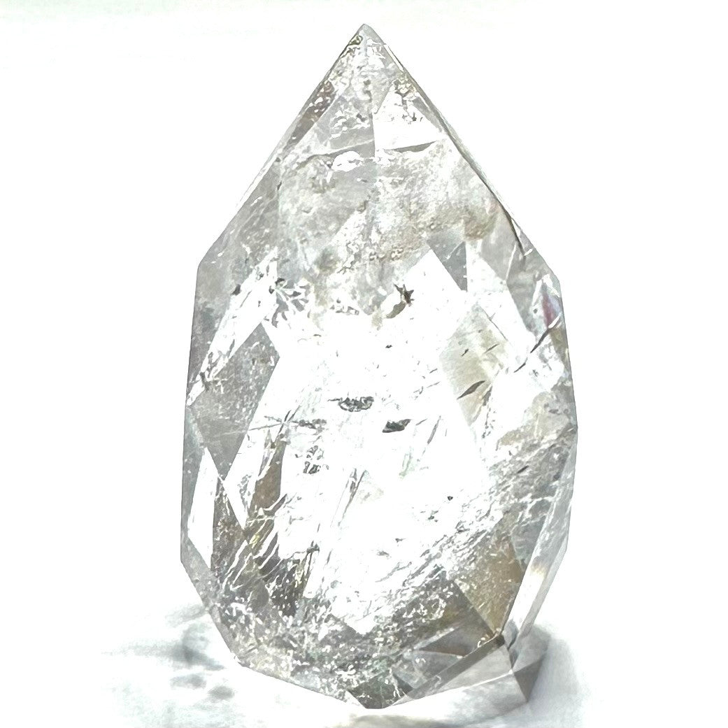 One of a Kind Crystal Quartz with Rainbow Inclusions Point-2 x 1 1/2" (NC6092)