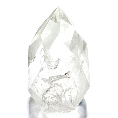 One of a Kind Crystal Quartz with Inclusions Point-3 1/2 x 2 1/2"