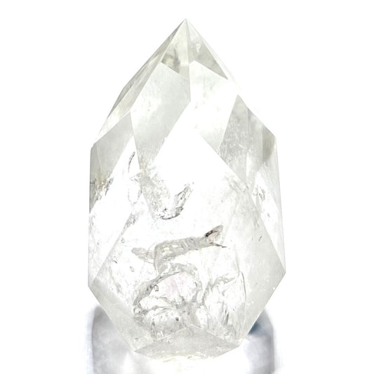 One of a Kind Crystal Quartz with Inclusions Point-3 1/2 x 2 1/2"