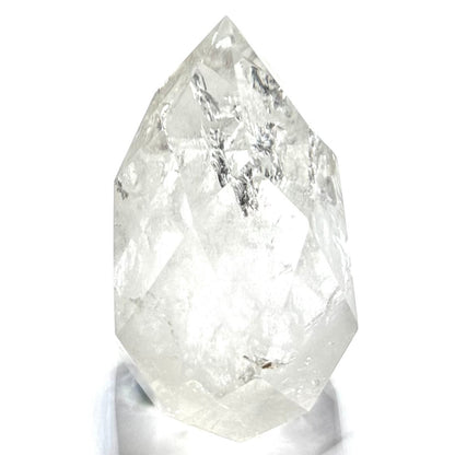 One of a Kind Crystal Quartz with Inclusions Point-3 1/2 x 2 1/2"