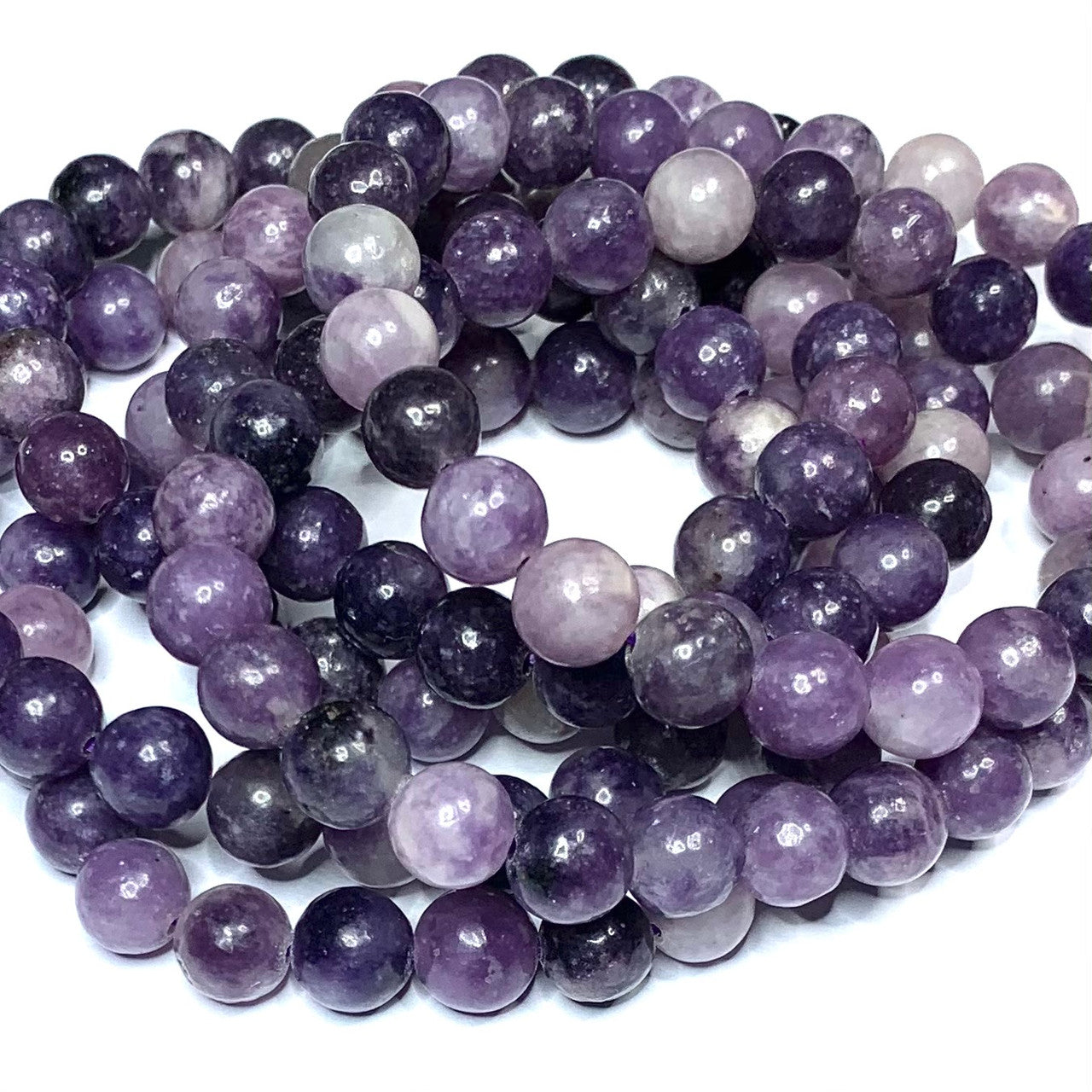 Lepidolite Mala Bead Bracelets-8mm (NC4771)