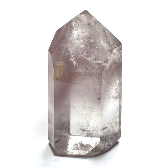 One of a Kind Pink Lithium Quartz with Rainbow Inclusions Stone Tower-1 1/2 x 3/4"-NC6146