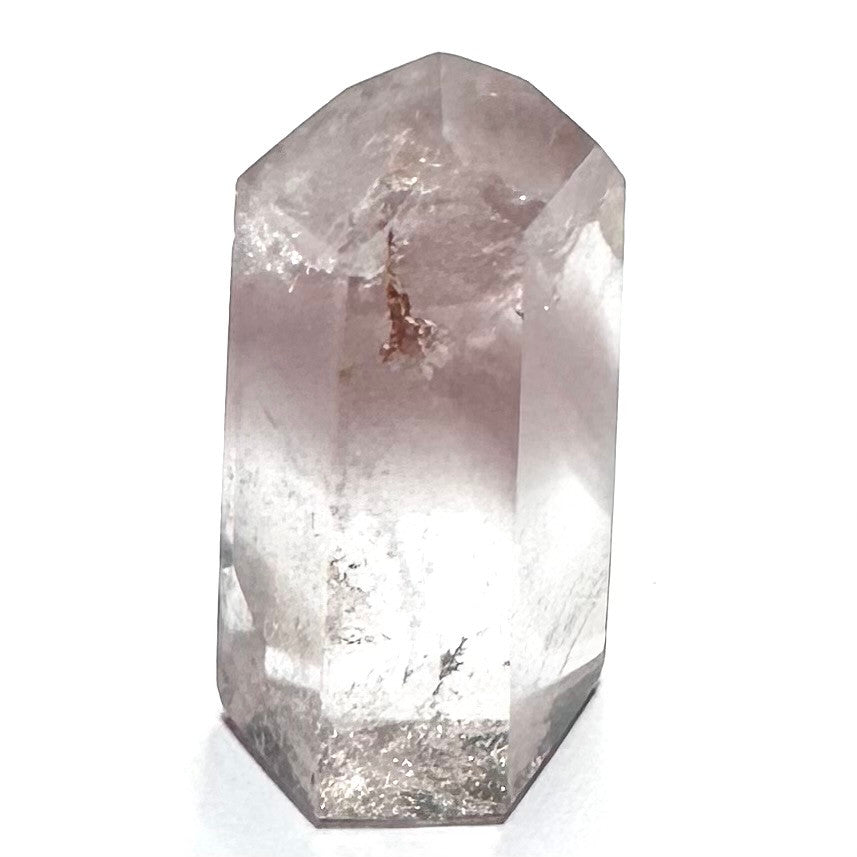 One of a Kind Pink Lithium Quartz with Rainbow Inclusions Stone Tower-1 1/2 x 3/4"-NC6146