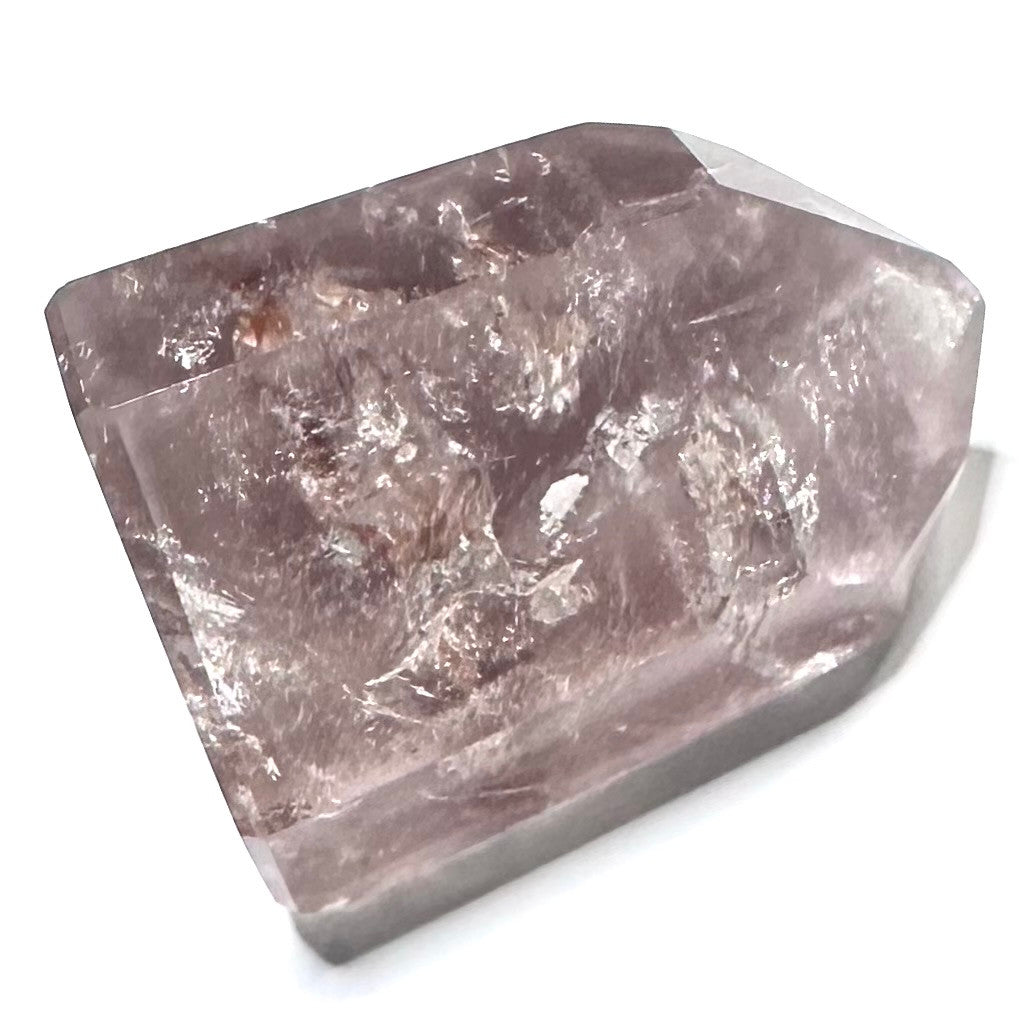 One of a Kind Pink Lithium Quartz with Rainbow Inclusions Mini Stone Tower-1 1/2 x 1"-NC6152