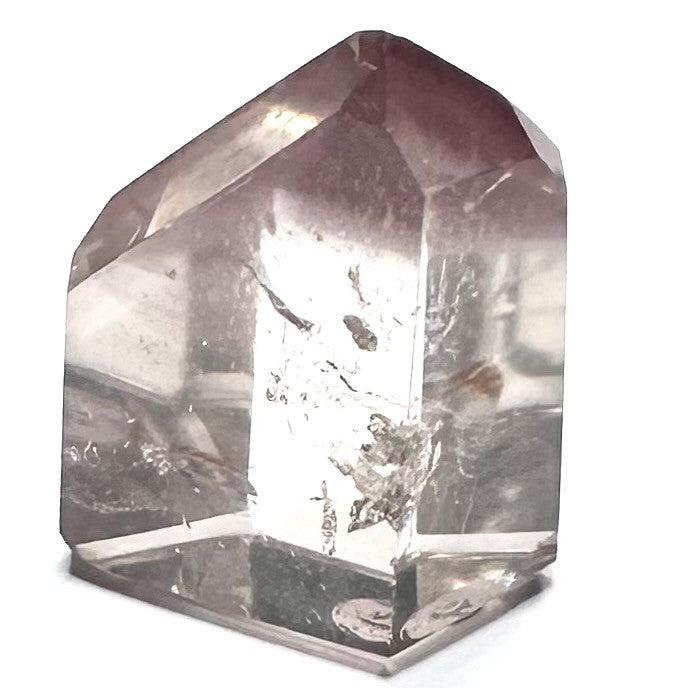 One of a Kind Pink Lithium Quartz with Rainbow Inclusions Mini Stone Tower-1 1/4 x 3/4"
