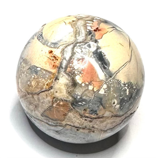 One of a Kind Maligano Jasper Stone Sphere-1 1/2"-NC5251 (NC5251)