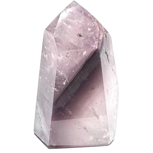 One of a Kind Pink Lithium Quartz with Rainbow Inclusions Mini Stone Tower- 1 3/4 x 1 1/4"