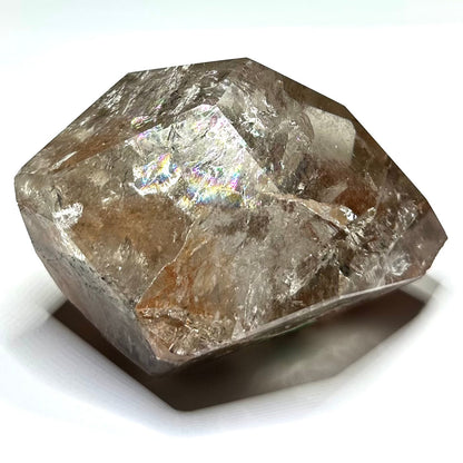 One of a Kind Garden Quartz with Rainbow Inclusions Freeform Stone-4 x 2 1/2"