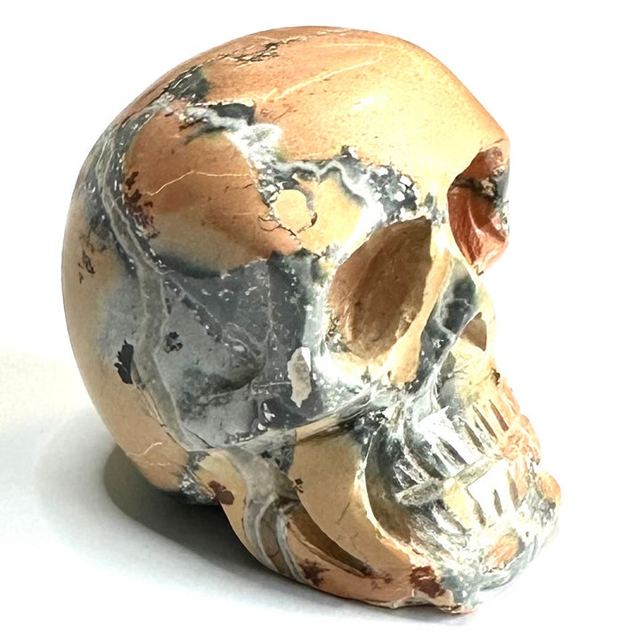 Fire Red Harlequin Quartz Crystal Skull 2
