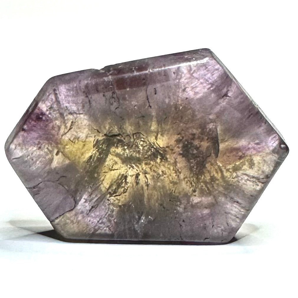 RARE-One of a Kind Super Seven + Ametrine and Pyrite Stone Slab-2 x 1 1/2"