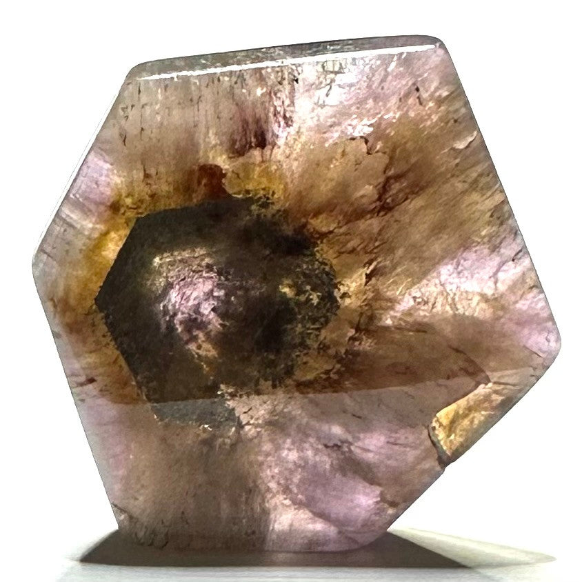 Super 7 + Ametrine and Pyrite Stone Slab-2 x 2 1/4"