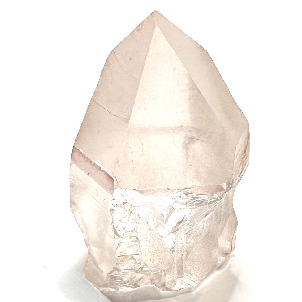 One of a Kind Raw Pink Lithium with Rainbow Inclusions Point-2 x 1 1/4"