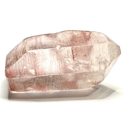 One of a Kind Raw Pink Lithium with Rainbow Inclusions Point-2 1/2 x 1 1/4"
