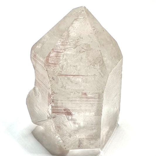 One of a Kind Raw Pink Lithium with Rainbow Inclusions Point-2 1/4 x 1 1/4"