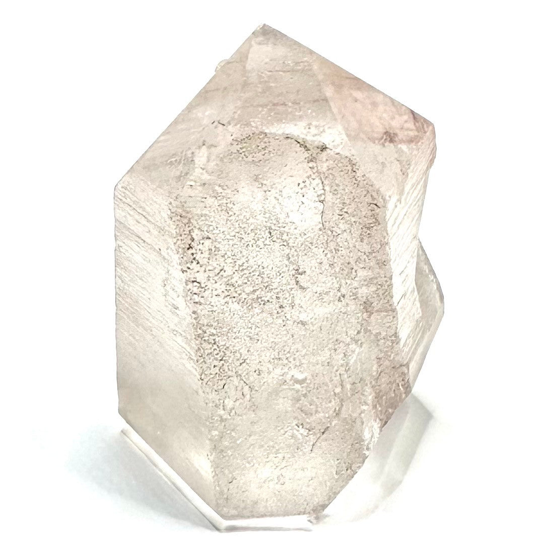 One of a Kind Raw Pink Lithium with Rainbow Inclusions Point-2 1/4 x 1 1/4"