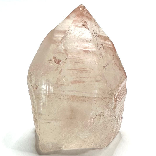 One of a Kind Natural Raw Pink Lithium with Rainbow Inclusions Point-2 3/4 x 2"