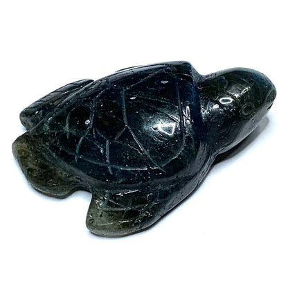 One of a Kind Carved Labradorite Sea Turtle-1 3/4 x 1 1/2"-NC4894 (NC4894)