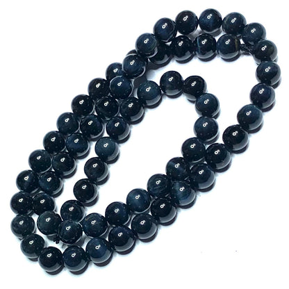 Blue Tiger Eye Smooth Round Beads-AA Grade-6mm (SP4901)