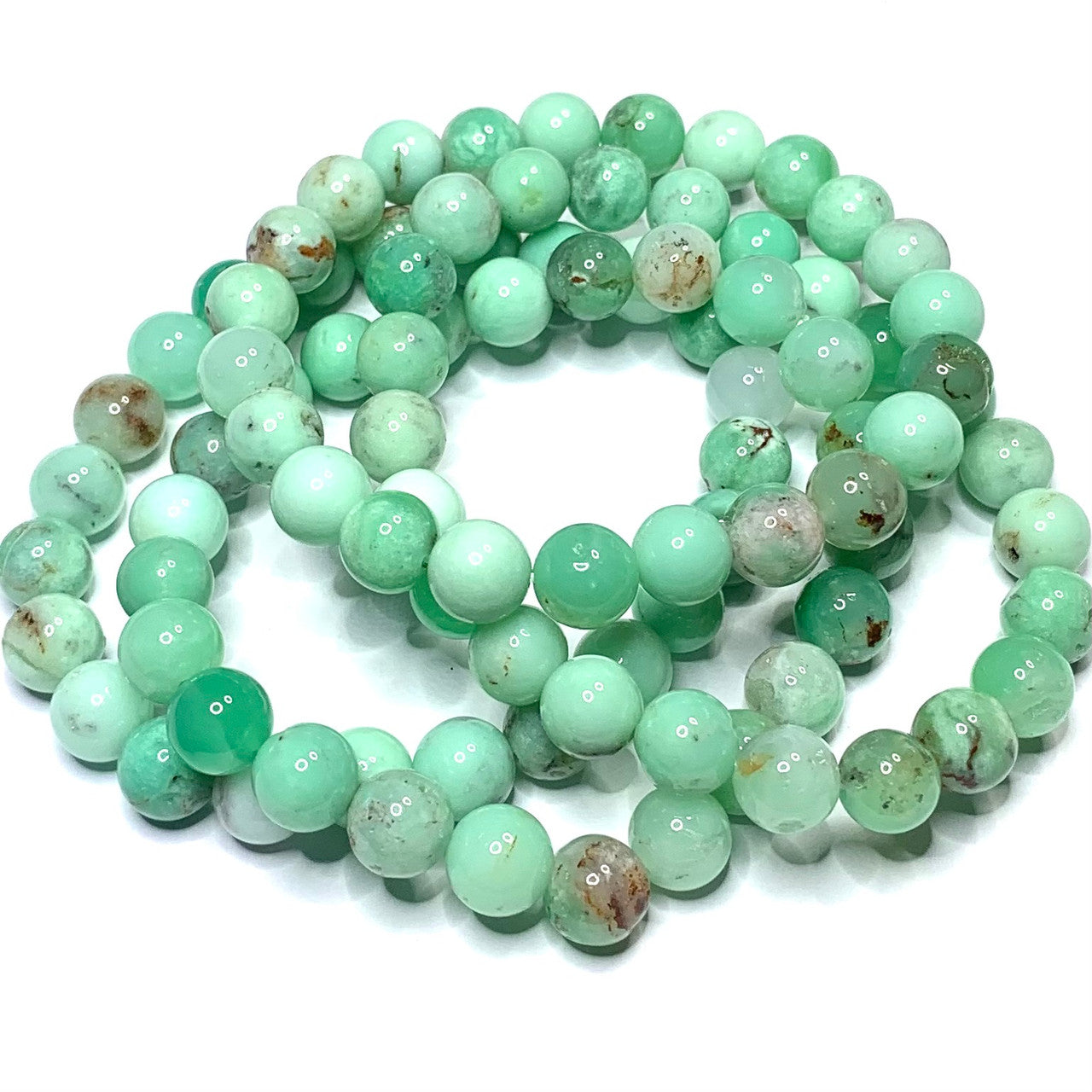 Chrysoprase Mala Bead Bracelets-8mm (NC4905)