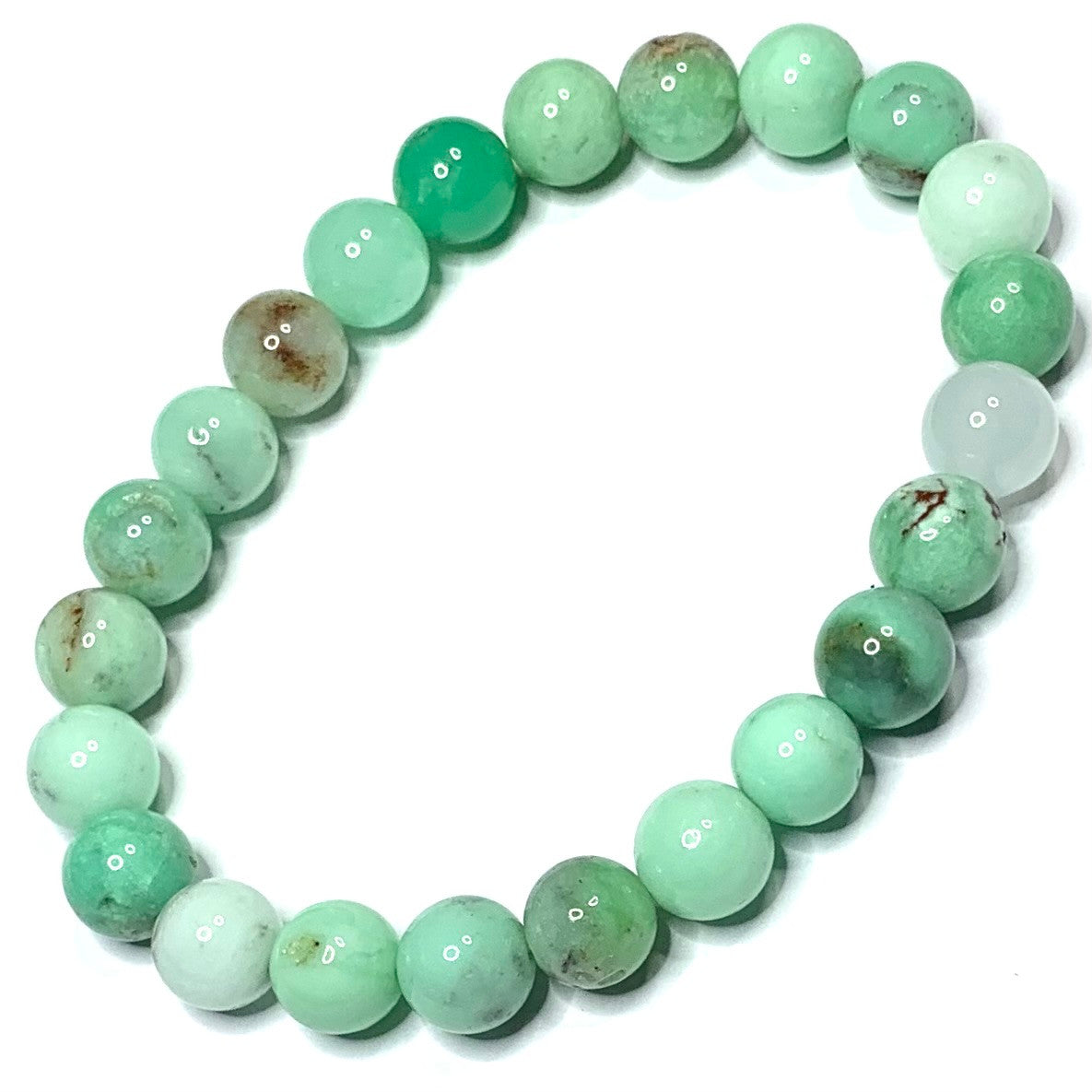 Chrysoprase Mala Bead Bracelets-8mm (NC4905)