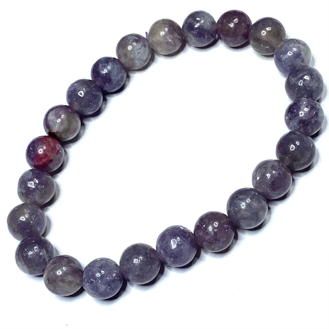 Tourmaline and Lepidolite Mala Bead Bracelets-8mm (NC4906)