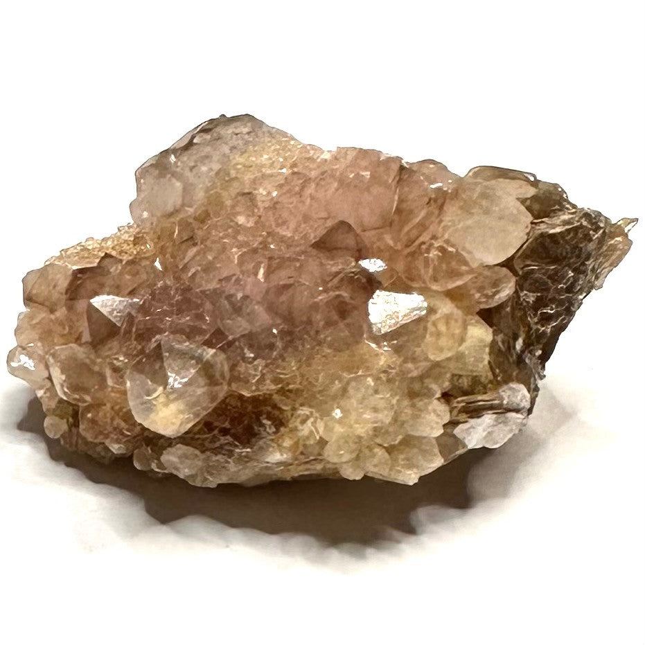 RARE-One of a Kind Canga Rosa Crystalized Rose Quartz Druzy Cluster-1 1/2 x 1 1/4"