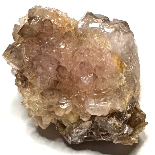 RARE-One of a Kind Canga Rosa Crystalized Rose Quartz Druzy Cluster-1 1/2 x 1 1/4"