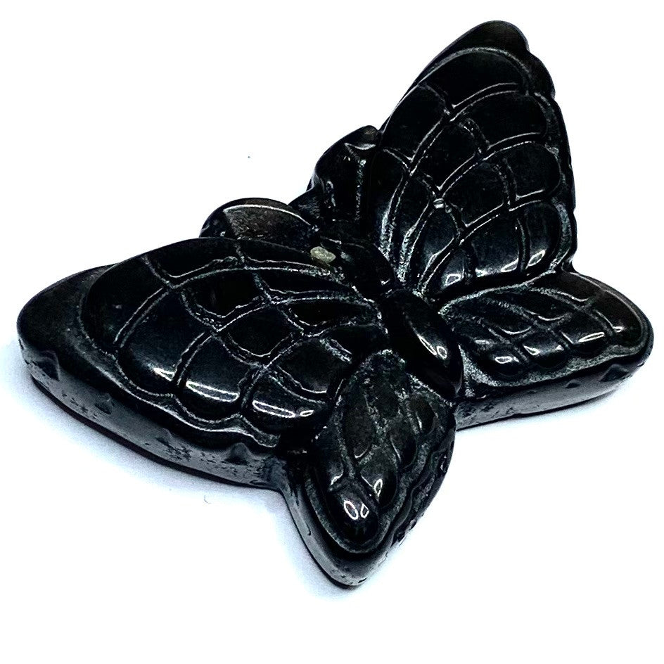 One of a Kind Carved Golden Sheen Obsidian Butterfly Cabochon-50 x 32mm (CAB4912)