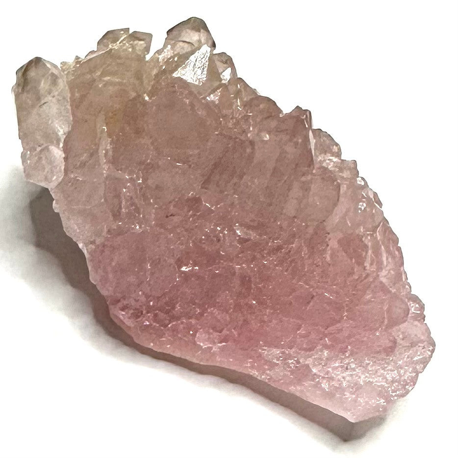 RARE-One of a Kind Canga Rosa Crystalized Rose Quartz Druzy Cluster-1 1/2 x 1"-NC6291