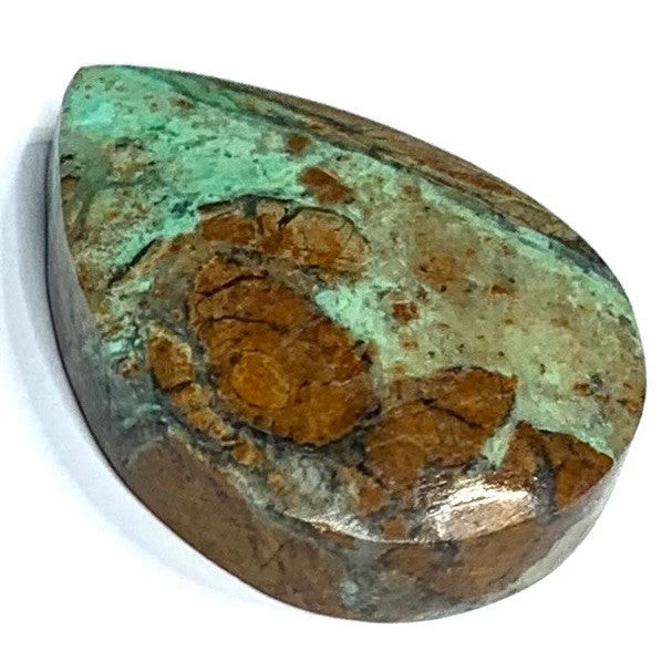 One of a Kind Chrysocolla Teardrop Cabochon-32 x 22mm-CAB4931 (CAB4931)