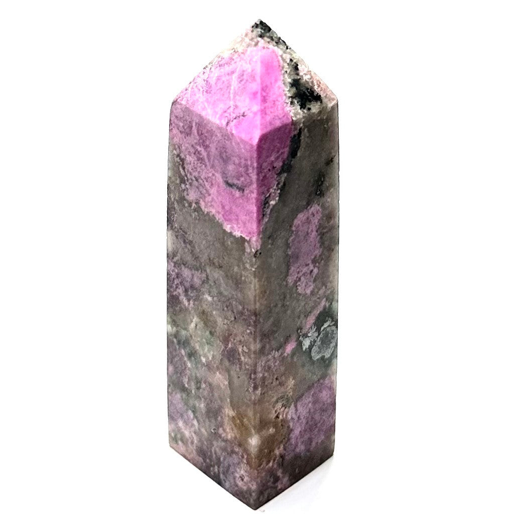 One of a Kind cobalt calcite Mini Stone Tower-3 x 1"