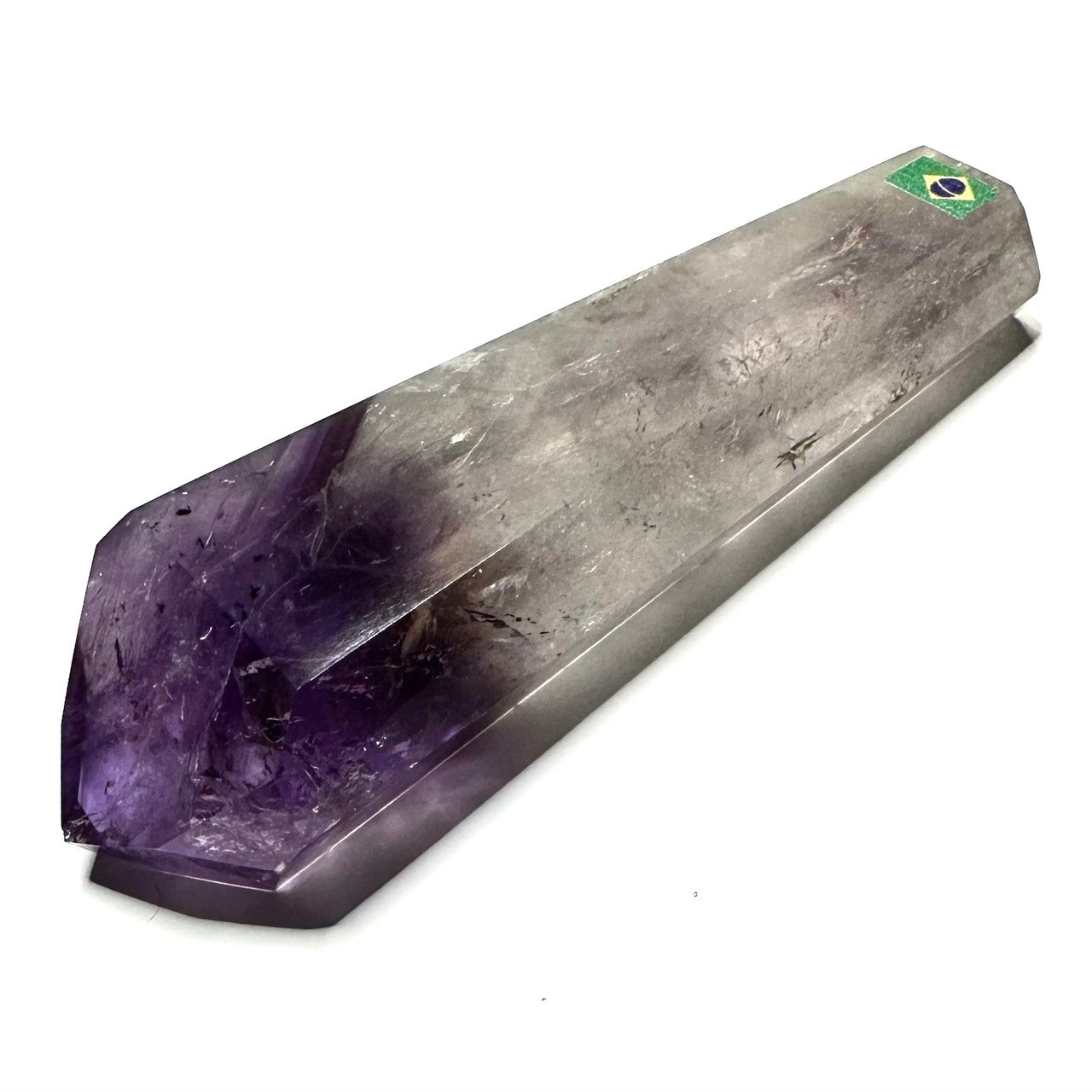 One of a Kind Amethyst with Rainbow Inclusions Terminated Point-4 1/4 x 1 1/2"