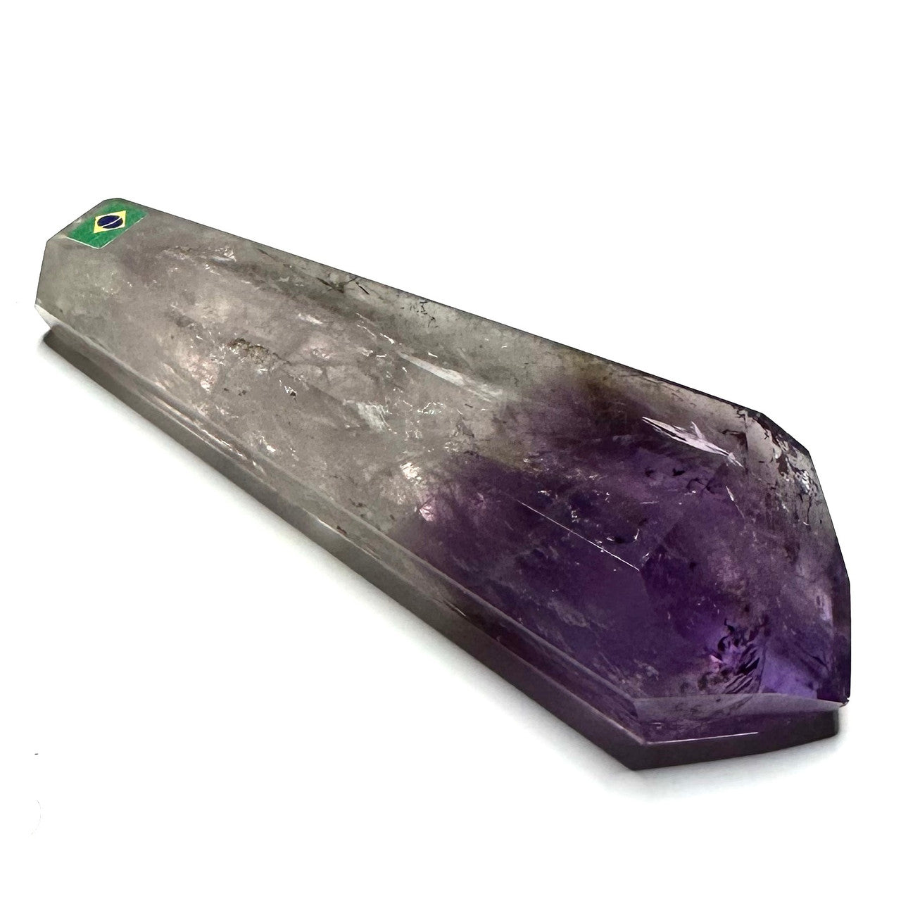 One of a Kind Amethyst with Rainbow Inclusions Terminated Point-4 1/4 x 1 1/2"