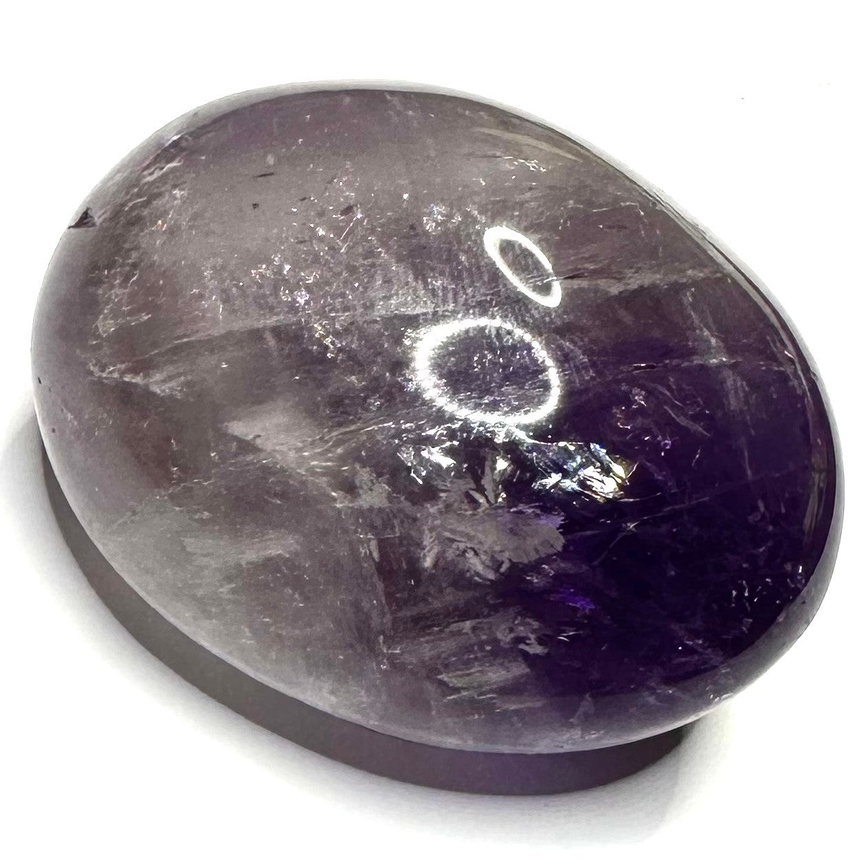 One of a Kind Amethyst Palm Stone-2 1/4 x 1 3/4"