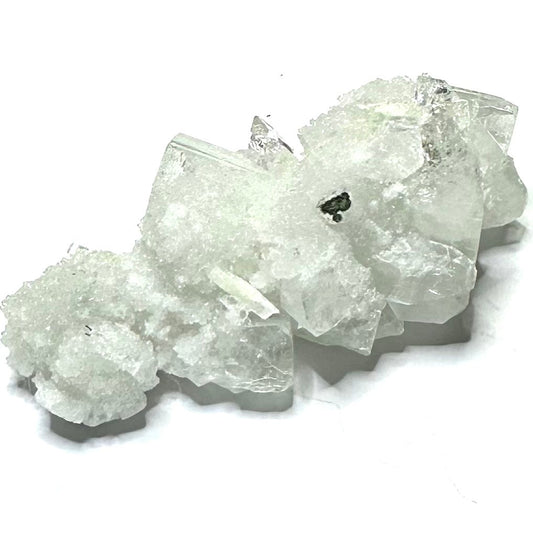 One of a Kind Apophyllite with Rainbow Inclusions Crystal Cluster-2 3/4 x 1 1/2"