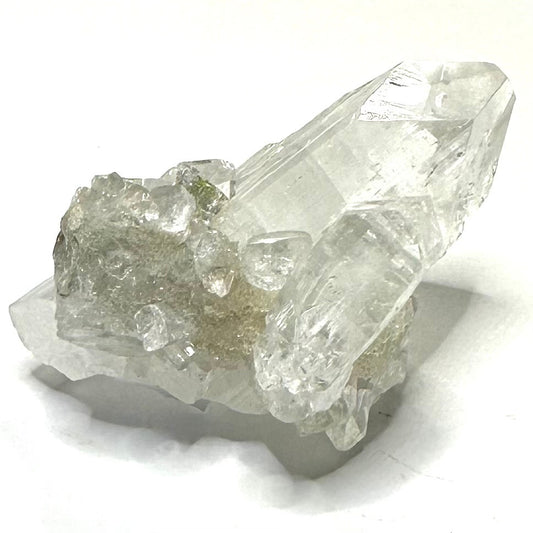 One of a Kind Apophyllite with Rainbow Inclusions Crystal Cluster-1 1/2 x 1 1/2"