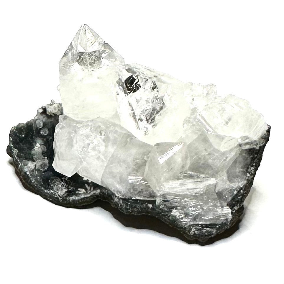 One of a Kind Apophyllite with Rainbow Inclusions Crystal Cluster-2 x 1 1/4"