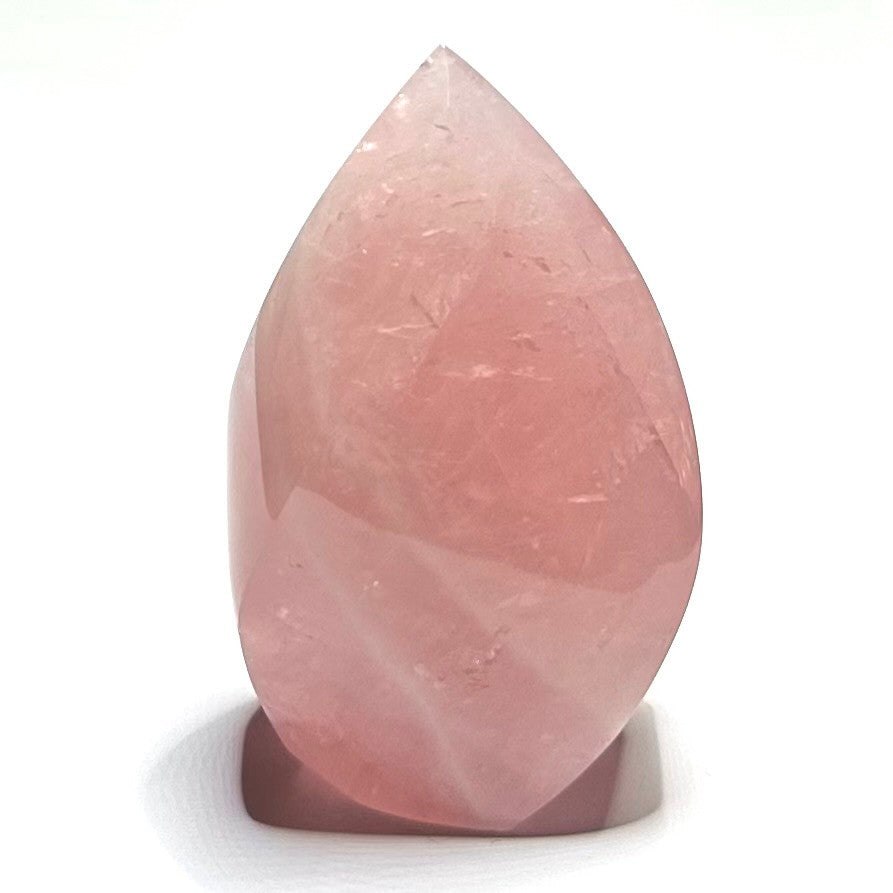 One of a Kind Rose Quartz Flame Stone Tower-3 1/4 x 1 1/2" (NC5348)