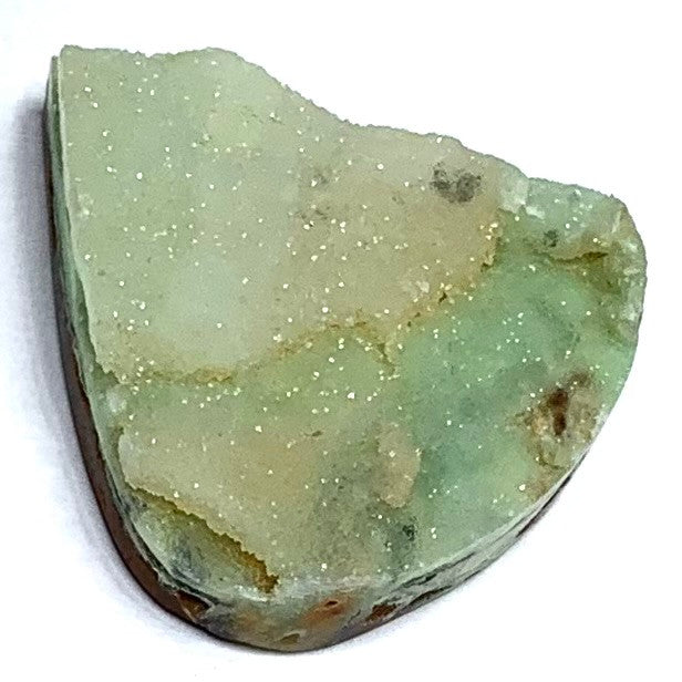 One of a Kind Chrysoprase Druzy Cabochon-32 x 29mm (CAB4948)