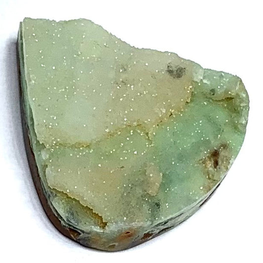 One of a Kind Chrysoprase Druzy Cabochon-32 x 29mm (CAB4948)