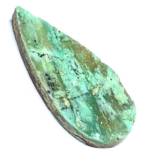 One of a Kind Chrysoprase Druzy Cabochon-47 x 21mm (CAB4949)